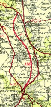 A1(M) map at Welwyn 1961 - Coppermine - 305.jpg