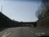 Wallasey Tunnel westbound approach 2.jpg