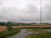 Roundabout on the R132 at Junction 11 of the M1 - Geograph - 3763526.jpg