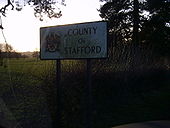 Rare Country Of Stafford sign. - Coppermine - 9922.JPG