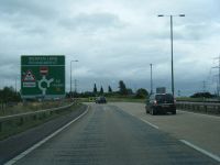 A50 approaches Warren Lane roundabout - Geograph - 3596626.jpg