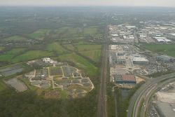 Airborne over the London to Brighton railway - Geograph - 1873522.jpg