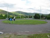 Roundabout west of Crawford - Geograph - 4089241.jpg