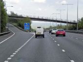 Southbound M20, Junction 2 - Geograph - 3709117.jpg