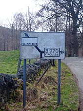 Southbound sign for Glen Feshie Junction - Coppermine - 11221.JPG
