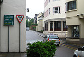 Direction and Give Way signage, St.Helier Jersey - Coppermine - 18273.jpg