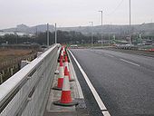 Gonerby Moor Improvements - On Bridge Looking Down To Old Roundabout - Coppermine - 16275.jpg