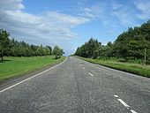 Old A8 (B7066) west of Harthill looking east - Coppermine - 14206.JPG