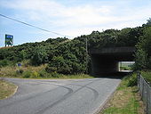 The A4 crosses Multybrannon Road - Geograph - 205116.jpg