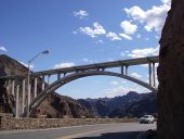 20170923-2253 - The Mike O'Callaghan - Pat Tillman Memorial Bridge from the NV172 - 36.0143092N 114.7418196W.jpg