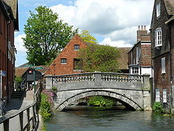 Bridge Over the River Itchen, Winchester - Geograph - 1314014.jpg