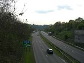 A500 looking towards M6 J15 - Geograph - 414385.jpg