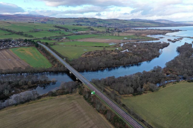 File:A835 River Conon - aerial from South.jpg