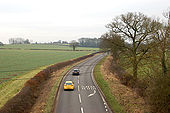 Looking south along the A423 from a disused railway bridge - Geograph - 1672600.jpg