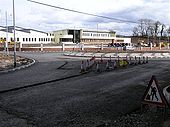 New roundabout and school, Omagh - Geograph - 1238152.jpg