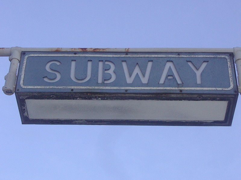 File:Pre-Worboys subway sign Bath Road Hounslow - Coppermine - 23509.JPG