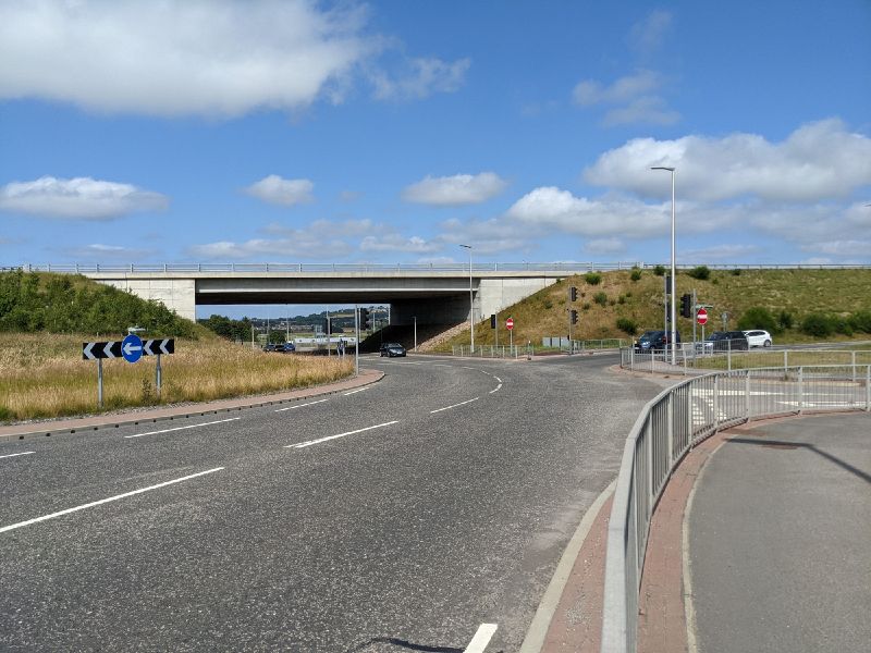 File:A944 Kingswells South Junction - roundabout north side.jpg