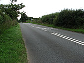 Heading SW on Norwich Road (B1151) - Geograph - 549538.jpg