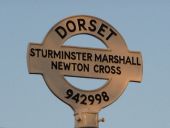 Sturminster Marshall- detail of Newton Cross signpost - Geograph - 1741460.jpg