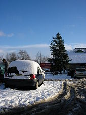Snow at Killington Lake services on the M6 - Geograph - 1628346.jpg