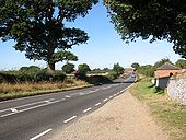 View north-west along the B1074 - Geograph - 1505345.jpg